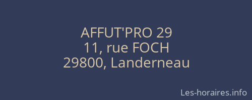 AFFUT'PRO 29