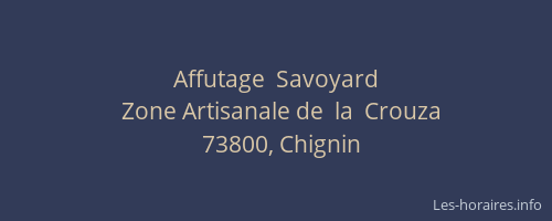 Affutage  Savoyard