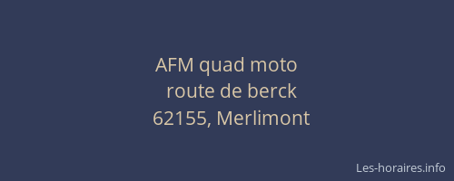 AFM quad moto