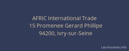 AFRIC International Trade