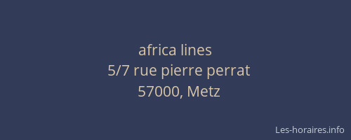 africa lines