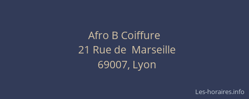 Afro B Coiffure