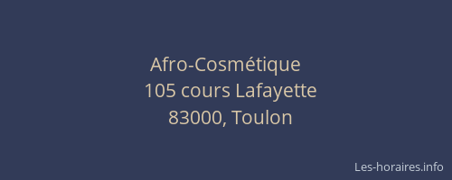 Afro-Cosmétique