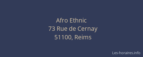 Afro Ethnic