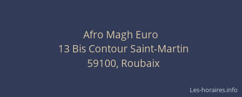 Afro Magh Euro