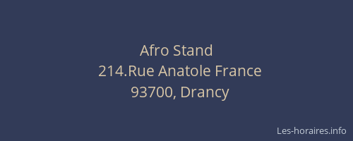 Afro Stand