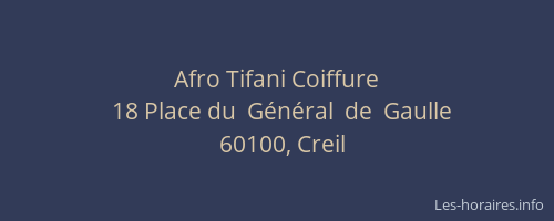 Afro Tifani Coiffure