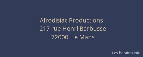 Afrodisiac Productions