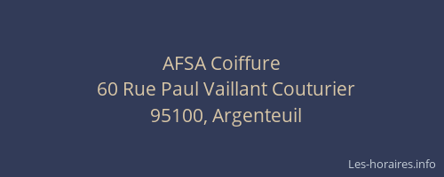 AFSA Coiffure