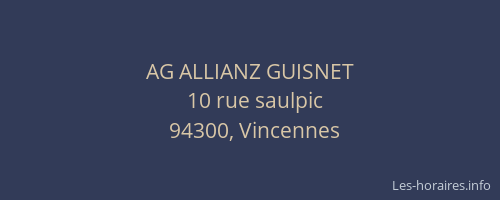 AG ALLIANZ GUISNET