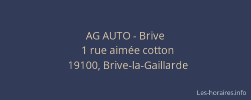 AG AUTO - Brive