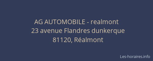 AG AUTOMOBILE - realmont