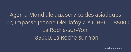 Ag2r la Mondiale aux service des asiatiques