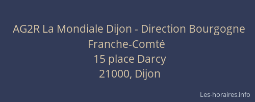 AG2R La Mondiale Dijon - Direction Bourgogne Franche-Comté
