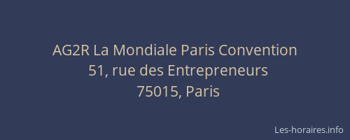AG2R La Mondiale Paris Convention