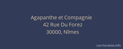 Agapanthe et Compagnie