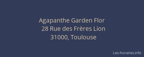 Agapanthe Garden Flor