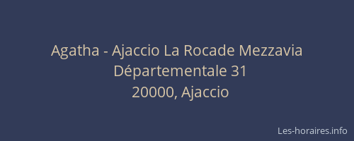 Agatha - Ajaccio La Rocade Mezzavia