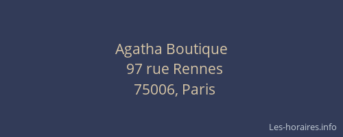 Agatha Boutique