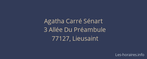 Agatha Carré Sénart
