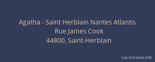 Agatha - Saint Herblain Nantes Atlantis