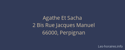 Agathe Et Sacha