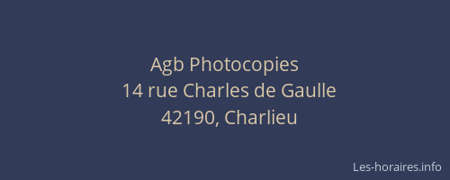 Agb Photocopies