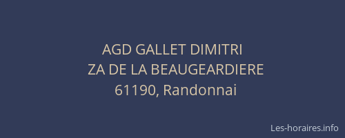 AGD GALLET DIMITRI