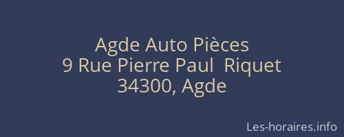 Agde Auto Pièces