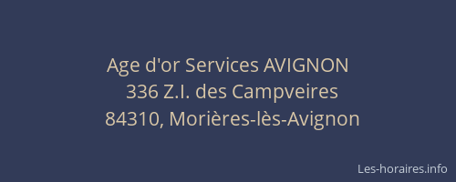 Age d'or Services AVIGNON