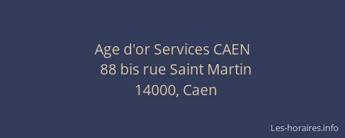 Age d'or Services CAEN