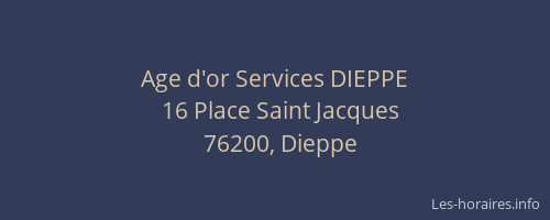 Age d'or Services DIEPPE