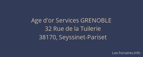 Age d'or Services GRENOBLE