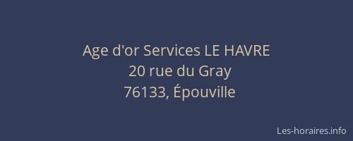 Age d'or Services LE HAVRE