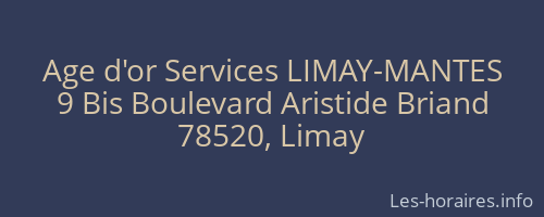 Age d'or Services LIMAY-MANTES