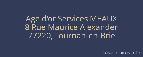 Age d'or Services MEAUX