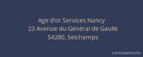 Age d'or Services Nancy