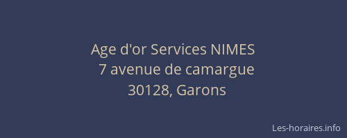 Age d'or Services NIMES