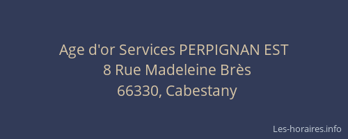 Age d'or Services PERPIGNAN EST