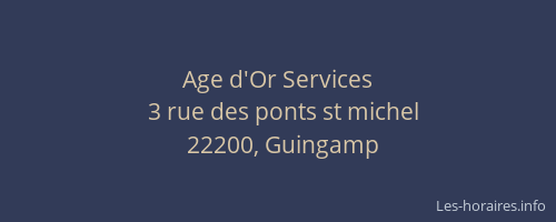 Age d'Or Services