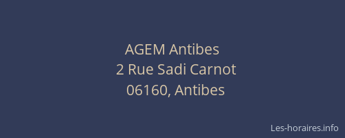 AGEM Antibes