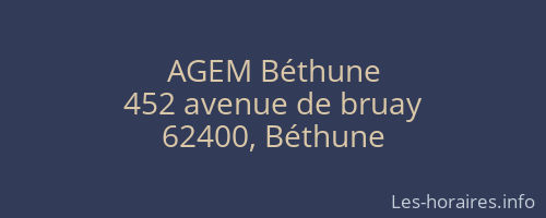 AGEM Béthune
