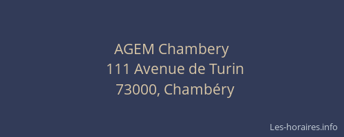 AGEM Chambery