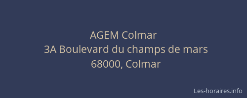 AGEM Colmar