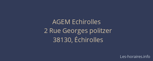 AGEM Echirolles