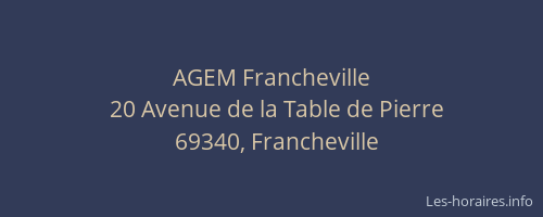 AGEM Francheville
