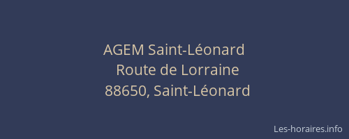 AGEM Saint-Léonard