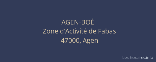 AGEN-BOÉ