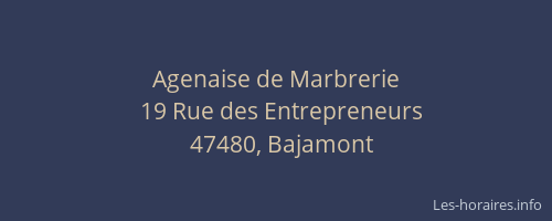 Agenaise de Marbrerie
