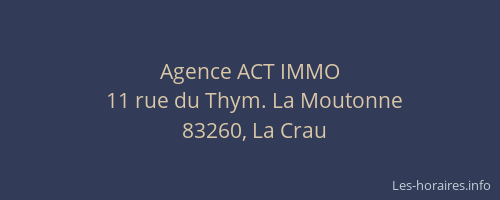 Agence ACT IMMO
